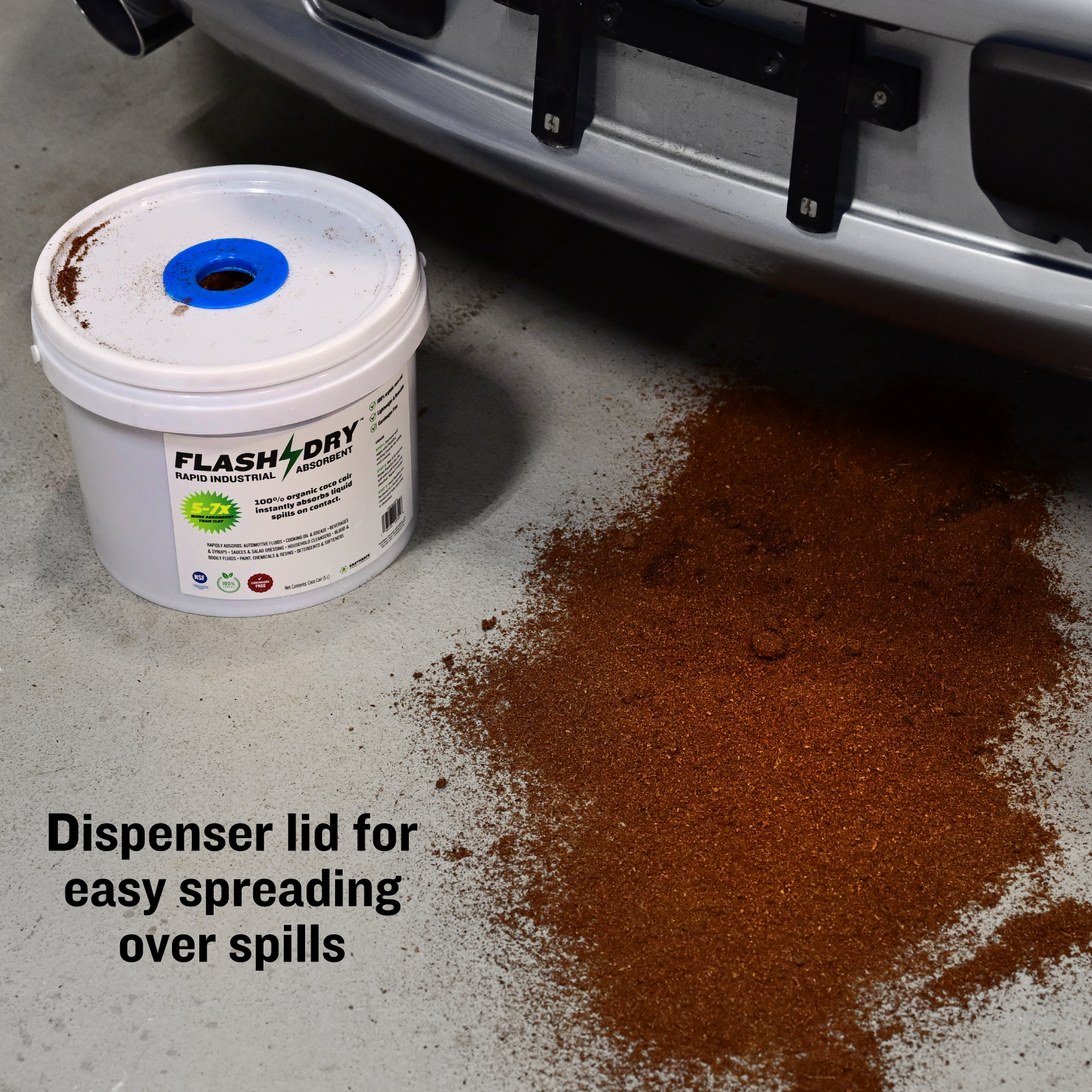 FlashDry Coir Absorbent with Dispenser Top